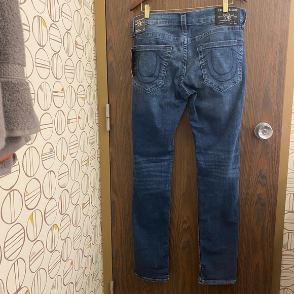 True Religion Size 32 FREE SHIPPING Relaxed Mid Rise No Flap - Picture 3 of 5
